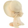 thumbnail image 1 of Sombrero de paja de verano Sailing con visera para mujer Beige, 1 of 5