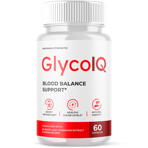 Glyco IQ Blood Support Pills Advanced Formula Vitamin Supplement GlycoIQ 60 Capsules