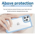 thumbnail image 2 of Case for iPhone 11 Pro Case Slim Dropproof [Defend from Drop/Scratch/Slip/Fingerprint] Clear Acrylic Hard Back Soft TPU Bumper Hybrid Phone Cover for iPhone 11 Pro-Blue, 2 of 8