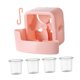 thumbnail image 3 of Ventilador de hielo portátil de enfriamiento para el hogar, refrigeración de verano, ventilador agitador, enfriamiento rápido Rosa, 3 of 9