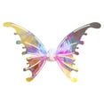 thumbnail image 3 of Alas de hada, alas de mariposa para niñas, suministros para fiestas, disfraz de Halloween, alas de ángel sin luz, 3 of 9
