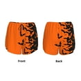 thumbnail image 3 of Rateoe Halloween Bats Printed 2 in 1 Women's Workout Shorts for Athletic Gym Running Shorts with Phone Pockets-X-Large, 3 of 7