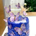 thumbnail image 3 of Dserhfy Cake Topper Anti-fall Innovative Lightweight Realistic Butterfly Baking Insert Card Party Decor, 3 of 8