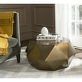 thumbnail image 2 of SAFAVIEH Astrid Solid Glam Faceted Octagon Coffee Table, Brass, 2 of 4