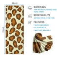 thumbnail image 2 of Cream and Brown Of Leopard Print Hot Yoga Mat Towel Non Slip for Hot Yoga - Quick-Drying Yoga Mat Cover with 4 Corner Pockets with Travel Bag - Hot Yoga Towel Non Slip 74"x26", 2 of 6