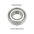 thumbnail image 2 of R8ZZ Ball Bearing 1/2"x1-1/8"x5/16" Double Shielded ABEC-1 Bearing 10pcs, 2 of 3