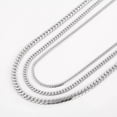 thumbnail image 6 of 1pc 3/5/6 mm Men Stainless Steel Cuban Link Chain Bracelet Necklace Fashion Hip Hop Chain Necklace Male Jewelry gift Gift LT, 6 of 6