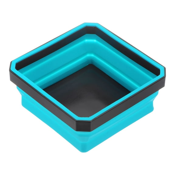 Uxcell Collapsible Magnetic Parts Tray Foldable Tool Trays Square Small Metal Parts Organiser Sky Blue