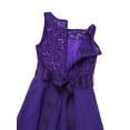 thumbnail image 6 of iiniim Kids Flower Girls Dress Lace Chiffon Sequins Rhinestone Bridesmaid Wedding Formal Party Size 2-16 Purple 8, 6 of 7