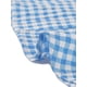 thumbnail image 5 of Top de verano a cuadros para mujer Blusa de manga con volantes y cuello cuadrado Azul L, 5 of 5