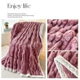 thumbnail image 4 of Edgergery Fleece Blanket,Throw Blanket for Couch,39.37x59 inch Luxury Bubble Fluffy Blanket Plush Twin Blanket,Cozy blanket for Bed,Soft Warm Fuzzy Blanket,Blanket for All Season Use, 4 of 5