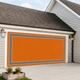 thumbnail image 4 of Orange Garage Door Cover Banner 7 x 8 FT, Black Modern Geometric Abstract Art Aesthetics Garage Door Curtains Backdrop with Grommets for Indoor Outdoor Wall Party Porch Yard Decorations Background, 4 of 9