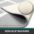 thumbnail image 3 of DecorX Kitchen Rugs and Mats Non-Slip Absorbent Cushioned Mats for Kitchen Floor, Entryway, Hallway and Dining Room, Bathroom, Laundry Room Machine Washable Kitchen Rugs Set 59"x20"+39"x20", Grey, 3 of 8