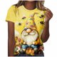 thumbnail image 1 of Tops de Cuello Redondo para Mujeres Casual de Moda Impresa Camiseta de Manga Corta para Uso Diario Y de Fiesta, 1 of 5