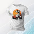 thumbnail image 4 of Ankishi Dinosaur T Shirts Men Sunset Casual Crewneck Short Sleeve Graphic Tees Trendy Summer Clothes for Leisure Sports, 4 of 7