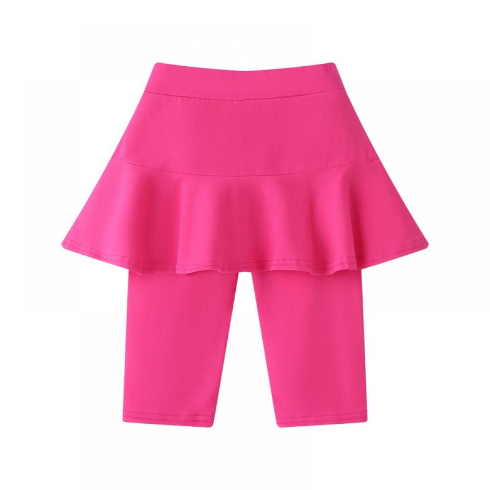 GYRATEDREAM Kids Baby Girls Leggings with Ruffle Tutu Skirt Pants