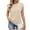 APRICOT, variant on Joyutrip Women Round Neck Striped Cap Sleeves Tank T-Shirt