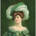 thumbnail image 2 of Anonymous 12x12 Gold Ornate Wood Frame and Double Matted Museum Art Print Titled - Emerald (1906), 2 of 4