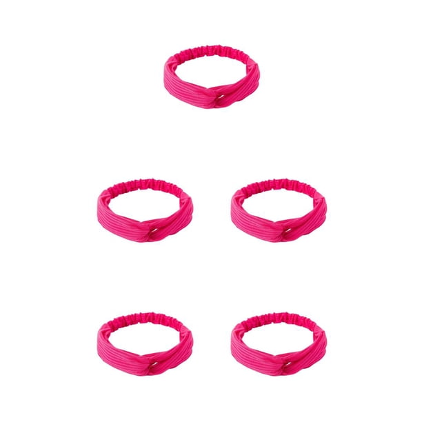Diademas Sonducket de mujer elásticas de punto deportivas Rosa