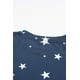 thumbnail image 4 of ABPHQTO Top azul de manga larga con estampado de estrellas y cuello redondo Give A Little Love para mujer, 4 of 5