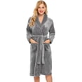 thumbnail image 3 of Peignoir en Polaire Doux et Chaud pour Femmes Kimono Spa, 3 of 5