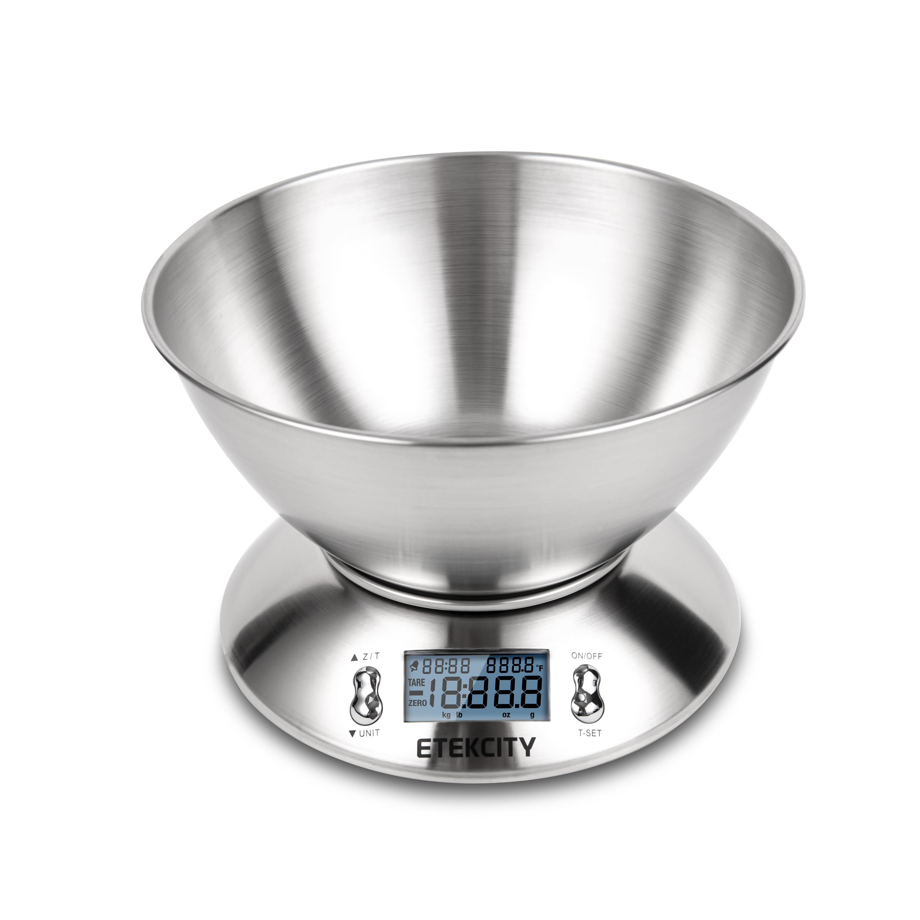 Etekcity Kitchen Scale, Digital Food Scale, with Removable Bowl, Stainless Steel, 11lb/5kg, Silver, EK4150 - image 4 of 12