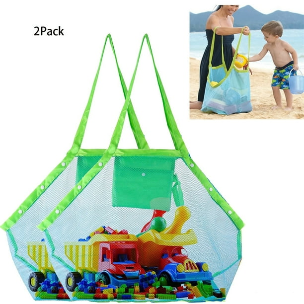 Mesh beach bag for sand toys sale