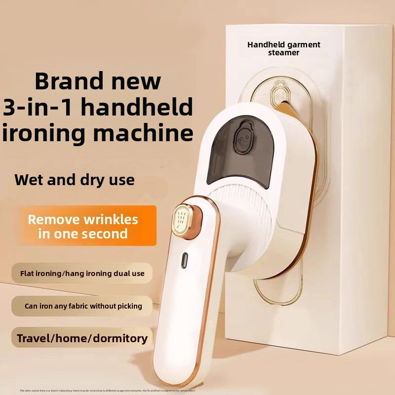 3-in-1 Mini Foldable Handheld Garment Steamer - Flat, Hanging, and Angled Steaming - 30-Second Quick Steam Release - Anti-Scald Base - A handy wrinkle remover for home, travel, and dormitory use
