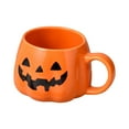 thumbnail image 3 of Holiday Coffee Mug Pumpkin Cat Monster Fun Halloween Mug for Theme Party Men Black, 3 of 8