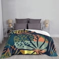 thumbnail image 6 of XMXT Flannel Throw Blanket for Couch, Tropical Plant Leaves Bed Sofa Decor Blankets for Home Bedroom, 50 x 40 inches, 6 of 9
