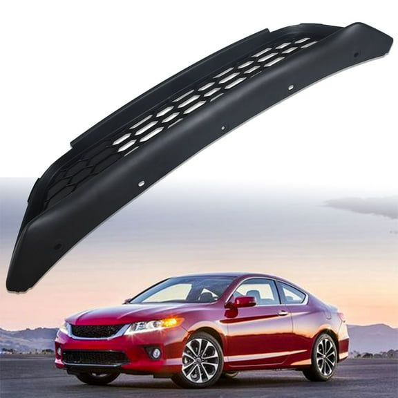 waltyotur For 2016 2017 Honda Accord 4-Door Sedan Front Bumper Lower Grille Grill Black