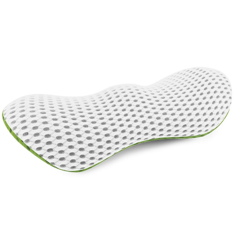  ComfiLife Lumbar Support Pillow for Sleeping Memory Foam Pillow  for Back Pain Relief - Side, Back and Stomach Sleepers- Triangle Wedge  Bolster Pillow - Bed Rest Pillow (White, Standard) : Home