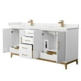 thumbnail image 2 of Wyndham Collection Wch818172d-Qtz-Unsmxx Amici 72" Free Standing Double Basin Vanity Set -, 2 of 7