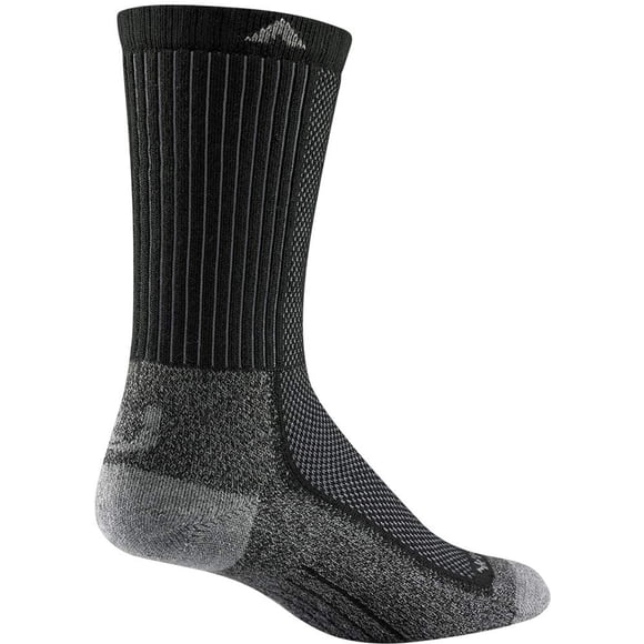 Calcetines Wigwam Cool Lite Hiker Crew Negro Gris Talla Grande