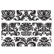 Black and White Damask Edible Photo Image Cake Border Decoration