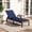 Blue, variant on Costway Patio Lounge Chair Recliner Chair with 3-Position Adjustable Backrest & Cushion Red