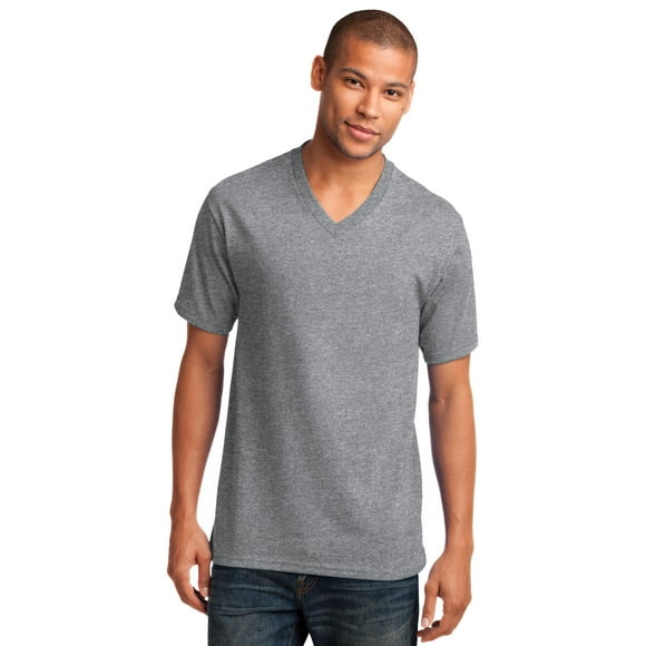 Camiseta con cuello de pico de algod?n Core de Port & Company?. PC54V Puerto & Compa??a PC54V
