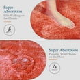 thumbnail image 4 of Walensee Shag Bath Rug, Non Slip Bath Mat for Bathroom, 20"x32", Living Coral, Machine Wash, 4 of 9