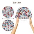 thumbnail image 5 of Qokaie London Symbols1 Printed Silk Satin Bonnet for Sleeping and Hair Protection - Adjustable, Satin Cap,Sleep Cap for Women Curly Natural Hair, 5 of 6