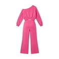 thumbnail image 5 of Cethrio Girls Casual Outfit Sets, 2 Piece Daily Long Sleeve Spring Fall Kids Clothing Sets Size 7-8 Hot Pink, 5 of 5