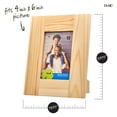 thumbnail image 3 of Plaid Surfaces Wood Frame Value Set, 6 Piece Set of 4" x 6" Wood Frames with Easel, 3 of 9