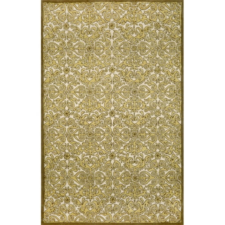 Liora Manne Antigua Yellow Scroll Area Rug