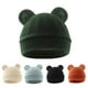 thumbnail image 2 of Newborns Nursery Caps for Infants 0-3 Months, Breathable Cotton Fetal Hat Baby Hospital Hat Comfortable Bonnet Unsiex dark grey, 2 of 5