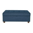 thumbnail image 2 of CorLiving Aubin Large Fabric Tufted Ottoman with Storage and Wood Legs, 2 of 9