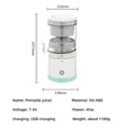 thumbnail image 3 of Extractor de jugo de fruta portátil recargable por USB, 3 of 4