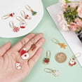 thumbnail image 3 of DIY 12Pcs Christmas Carbon Paperclips 1.5~2 Inch Alloy Pendant Paper Clip with Santa Claus Alloy Enamel Charm Enamel Paper Clips for Paper Document Note Sorting and Organizing DIY, 3 of 6