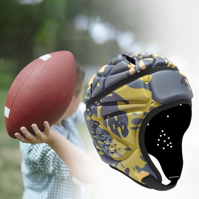 Protector de casco de Rugby para hombres y mujeres Cola Rugby Estilo D