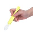 thumbnail image 3 of Cuchara Para Bebé, No Pegajosa, No Daña Las Encías, Redondeada, Sin Bordes Ni Esquinas, Cuchara Suave De Silicona Completamente Envuelta, Material De Silicona De Grado, 3 of 7