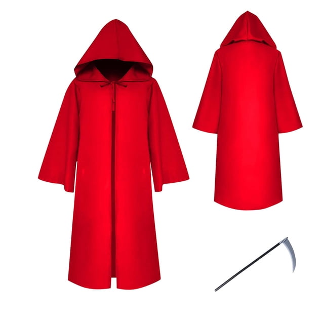 Men's And Women's Halloween Costumes Grim Cloak Hooded Cloak Jacket Coat