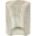 thumbnail image 6 of Meridian Furniture Olira Travertine Concrete Indoor / Outdoor End Table, 6 of 10